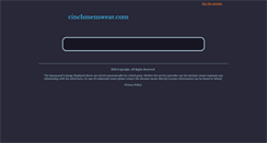Desktop Screenshot of cinchmenswear.com